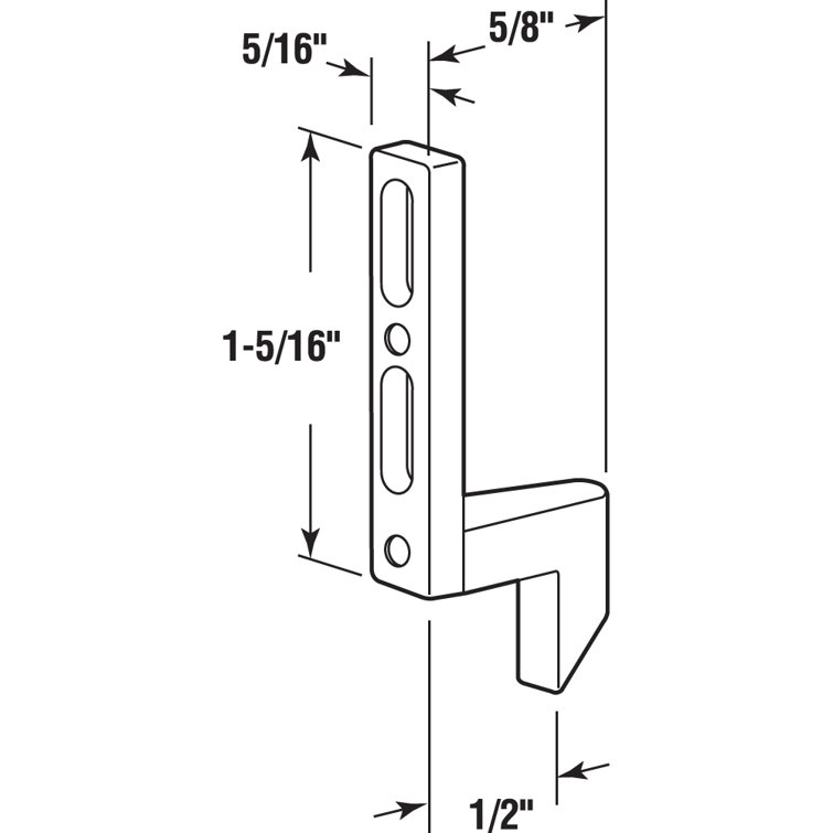 PrimeLine Diecast Screen Door Latch Strike Wayfair